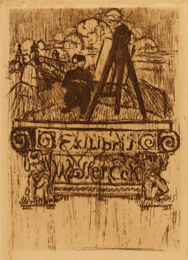Exlibris by ? Unbekannt from Unknown for Walter Eck - Art 