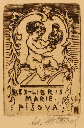 Exlibris by ? Unbekannt from Unknown for Marie Pisova - Child 