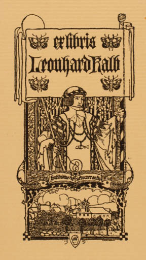 Exlibris by ? Unbekannt from Unknown for Leonhard Kalb - Jugend 