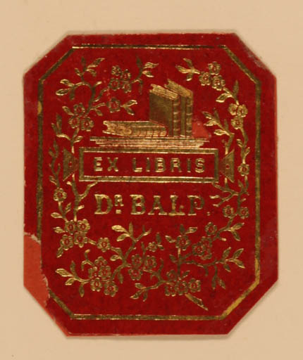 Exlibris by ? Unbekannt from Unknown for Dr. Balp - Super Exlibris 