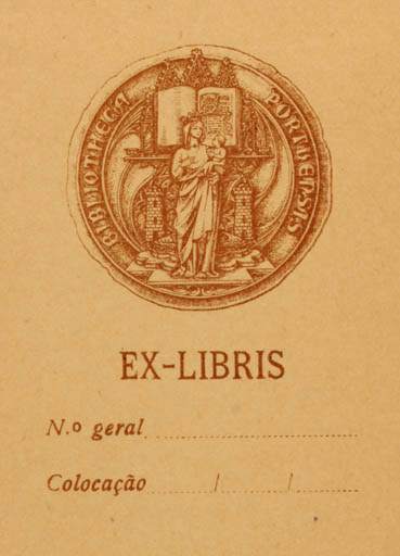 Exlibris by ? Unbekannt from Unknown for ? Bibliotheca Portuensis - Madonna 