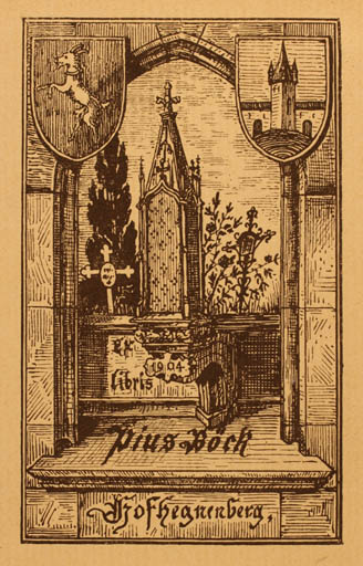 Exlibris by ? Unbekannt from Unknown for Pius Bock - 