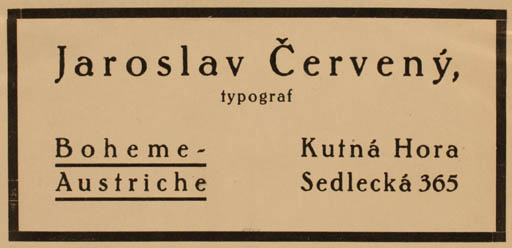 Exlibris by ? Unbekannt from Unknown for Jaroslav Cervany - Hand(s) 