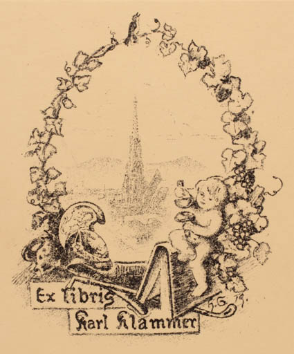 Exlibris by ? Unbekannt from Unknown for Karl Klammer - Child 
