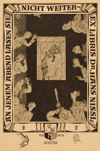 Exlibris by ? Unbekannt from Unknown for Dr. Hans Nissl - 