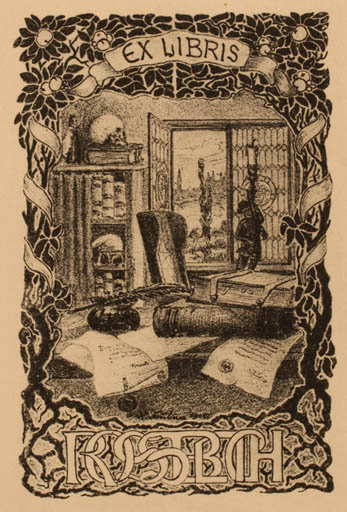 Exlibris by ? Unbekannt from Unknown for ? Rossbach - Book Interior 