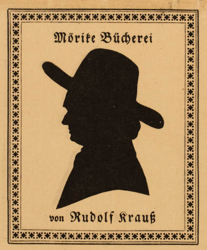 Exlibris by ? Unbekannt from Unknown for Rudolf Krauss - Portrait 