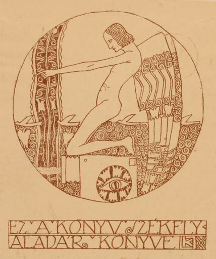 Exlibris by ? Unbekannt from Hungary for Aladar Szekely - Jugend 