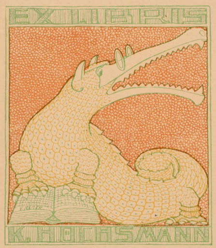 Exlibris by ? Unbekannt from Unknown for K. Höchsmann - Book Fauna 