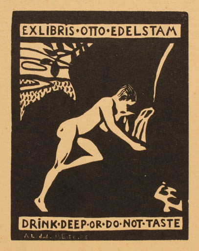 Exlibris by ? Unbekannt from Unknown for Otto Edelstam - 