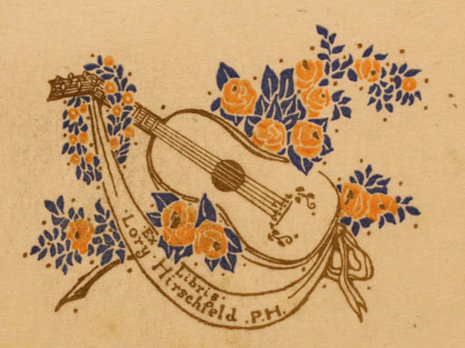 Exlibris by ? Unbekannt from Unknown for Lory Hirschfeld - Flora Music 